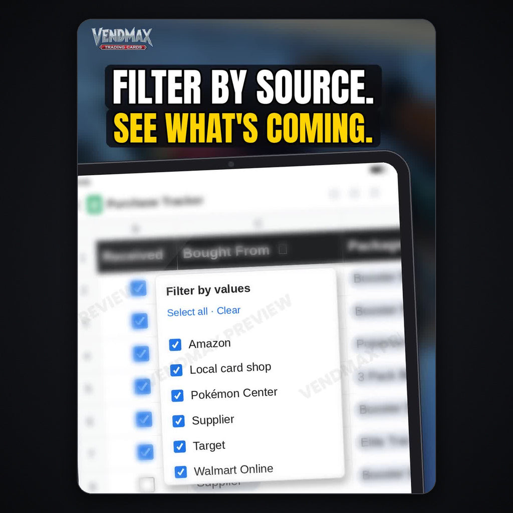 Filter by source to see what's coming