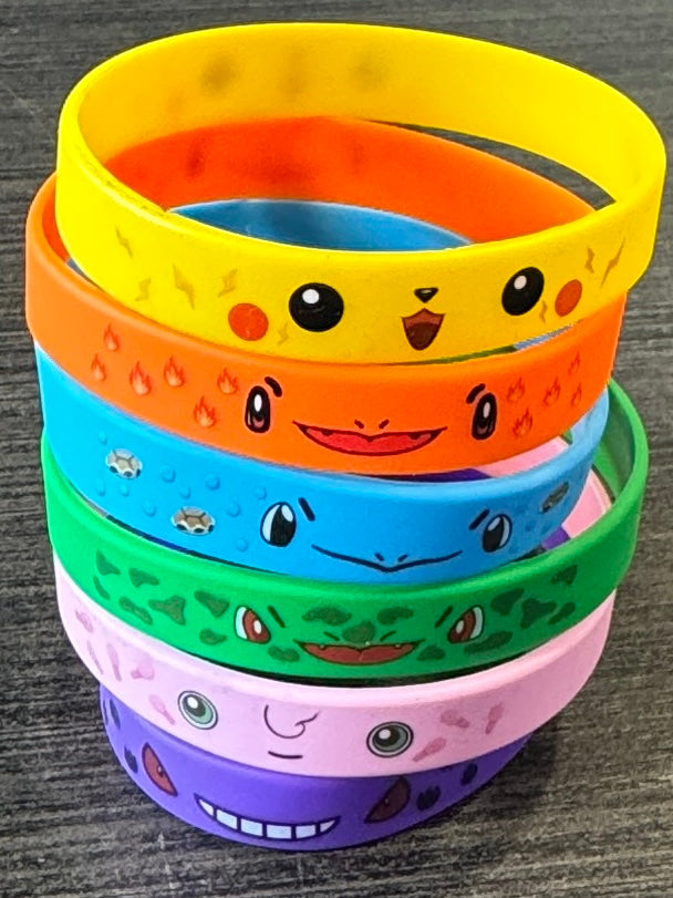 Silicone Wrist Bands 6 pack